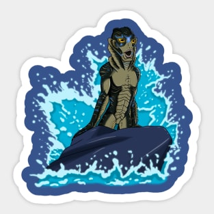 The little Amphibian man Sticker